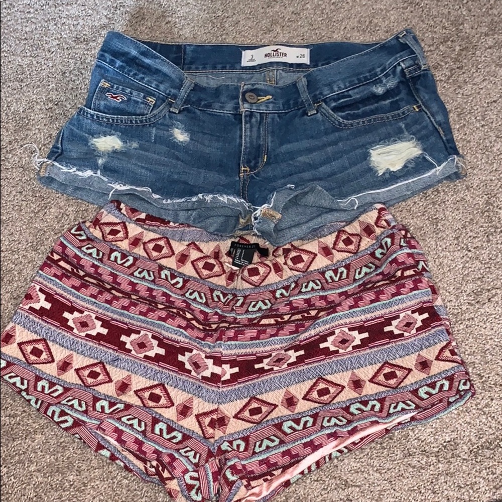 Hollister & Forever 21 Shorts